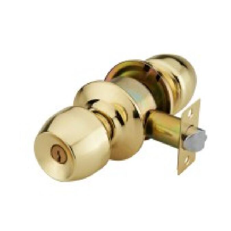 Cerradura de perilla cilíndrica para grano de madera/tono dorado (TM/GP)