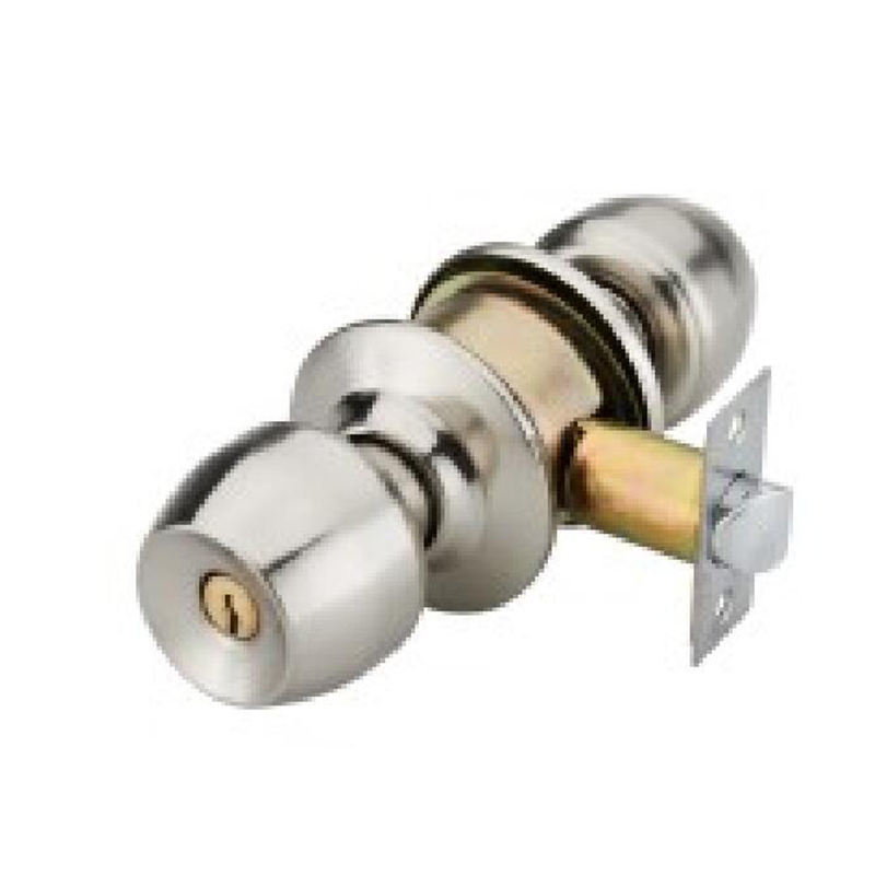 Cerradura de perilla cilíndrica para grano de madera/tono dorado (TM/GP)