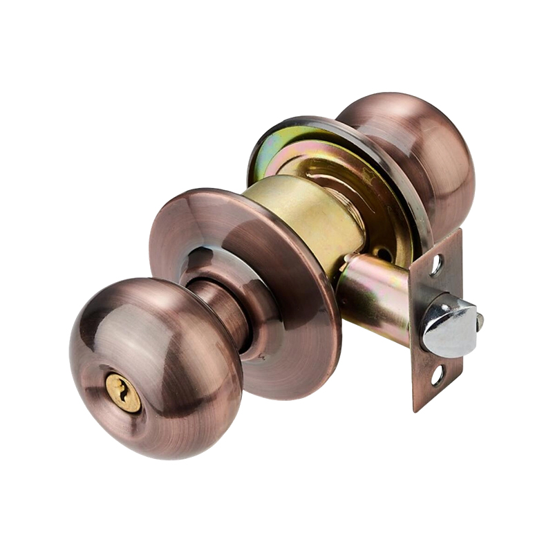 Cerradura de perilla cilíndrica MAB de bronce antiguo mate –