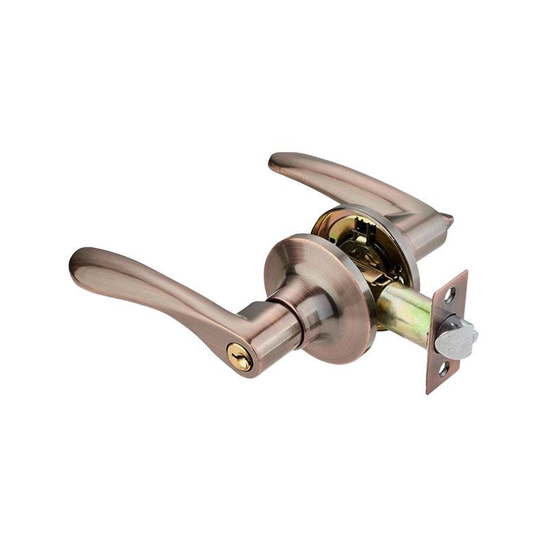Cerradura de puerta con palanca tubular de aluminio de níquel cepillado — SN
