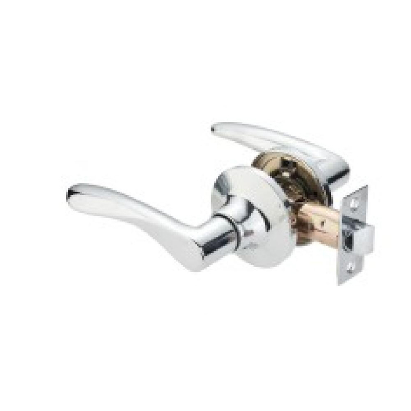 Cerradura de puerta con palanca tubular de aluminio de níquel cepillado — SN