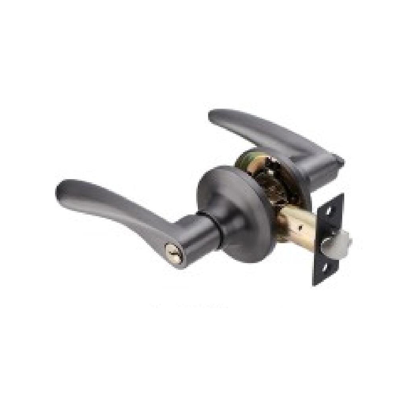 Cerradura de puerta con palanca tubular de aluminio de níquel cepillado — SN
