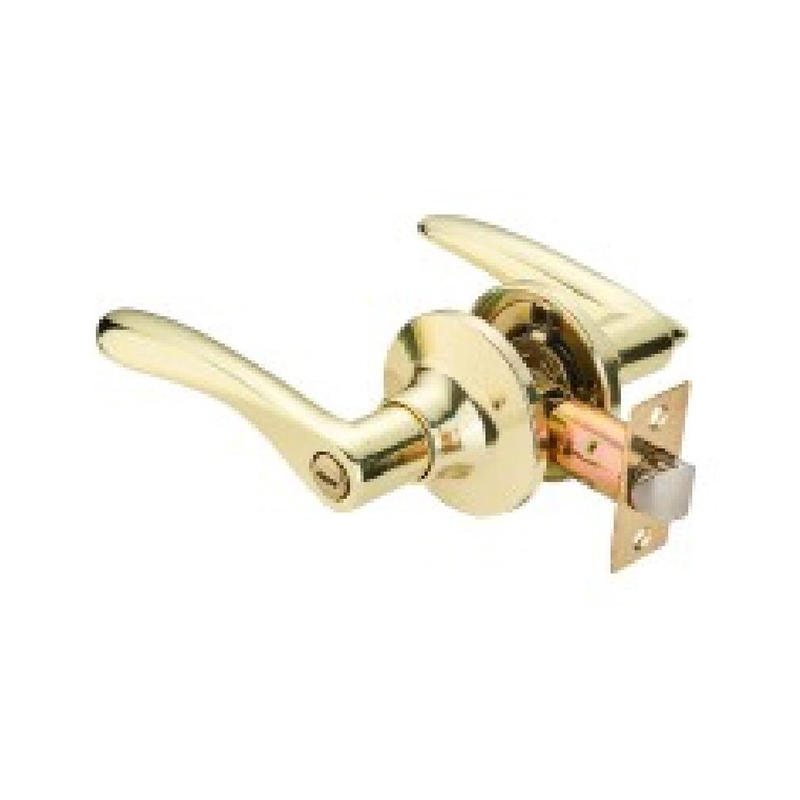 Cerradura de puerta con palanca tubular de aluminio de níquel cepillado — SN