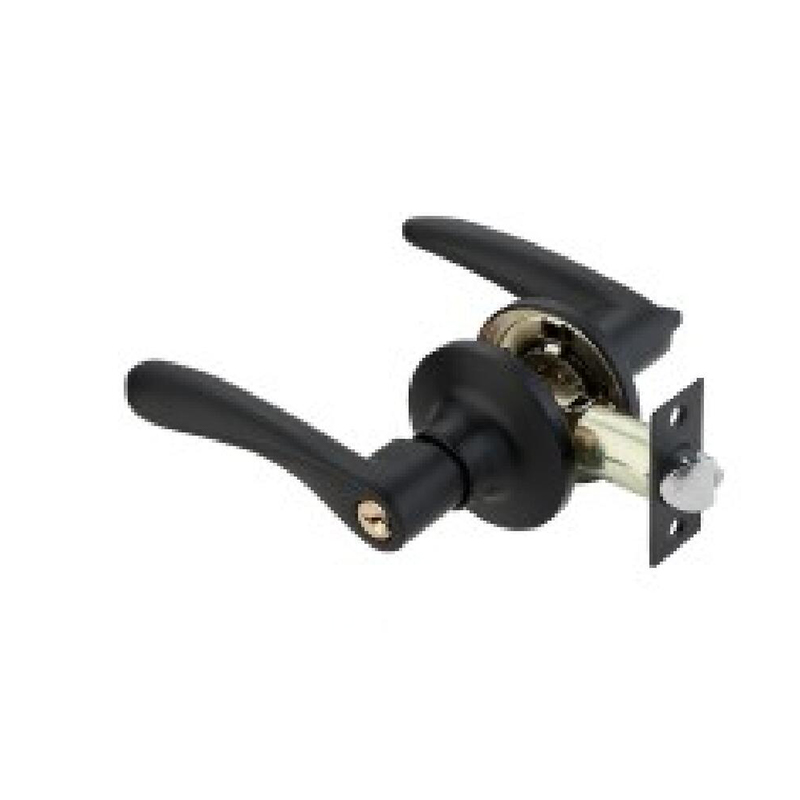 Cerradura de puerta con palanca tubular de aluminio de níquel cepillado — SN