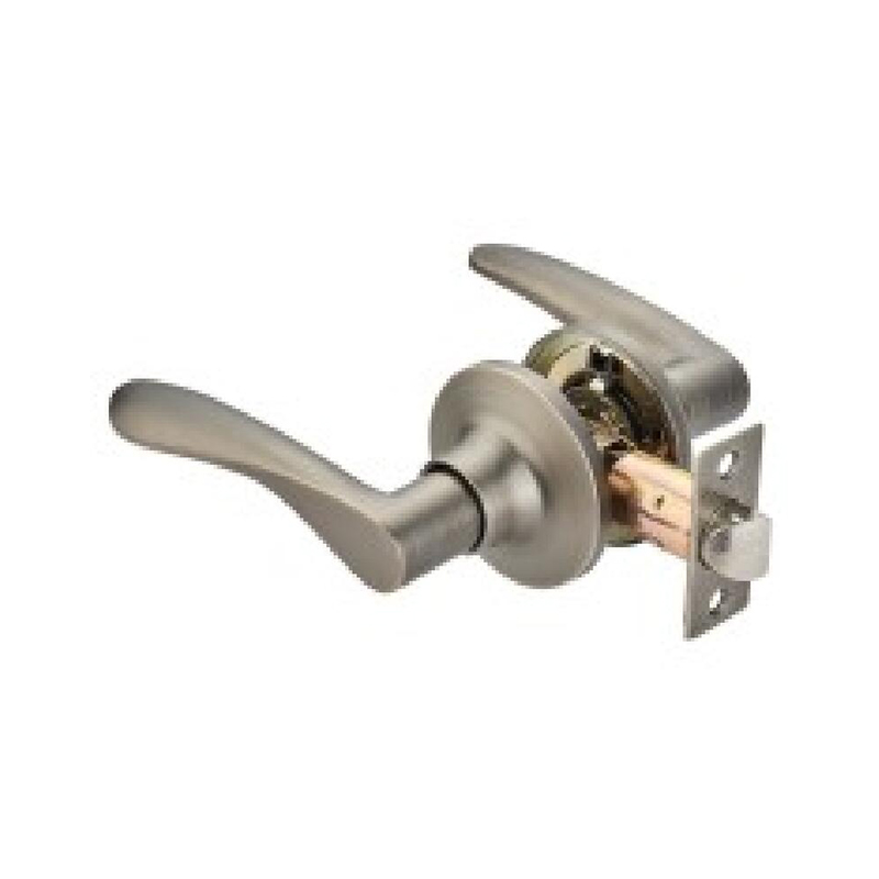 Cerradura de puerta con palanca tubular de aluminio de níquel cepillado — SN