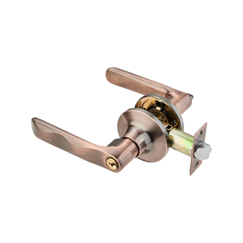 Cerradura de puerta con palanca tubular de CA de cobre antiguo