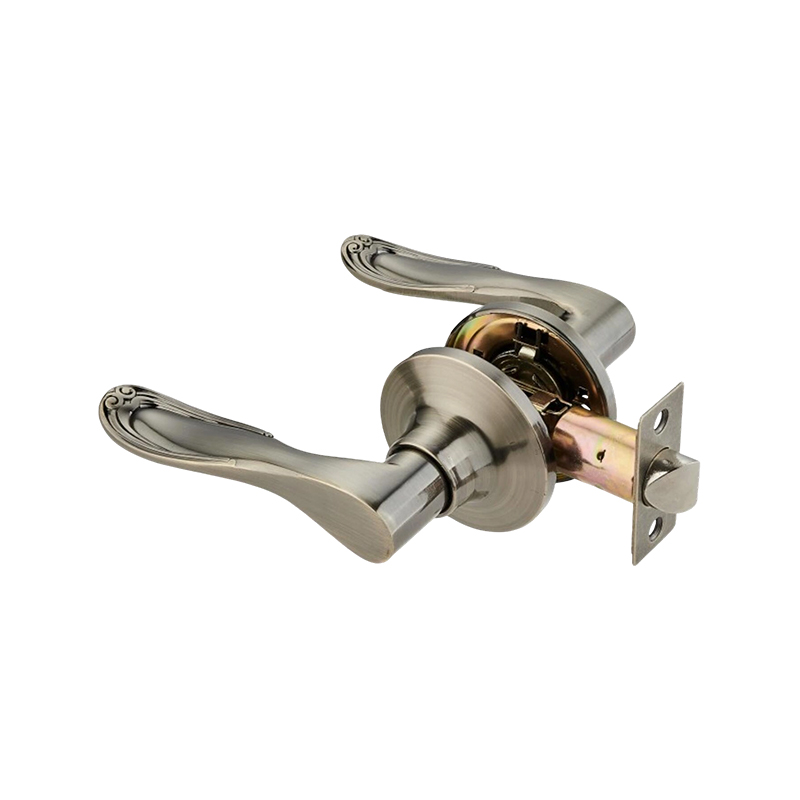 Cerradura de puerta con palanca tubular AB-6030 de bronce antiguo