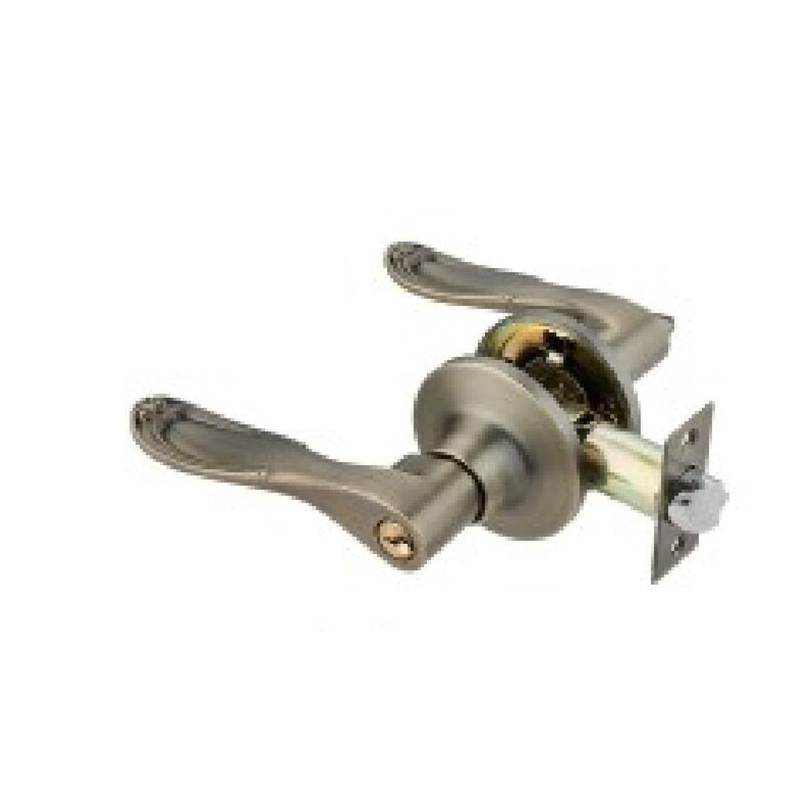 Cerradura de puerta con palanca tubular AB-6030 de bronce antiguo