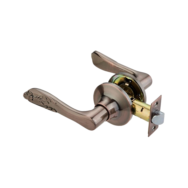 Cerradura de puerta con palanca tubular AC-6033 de bronce rojo –