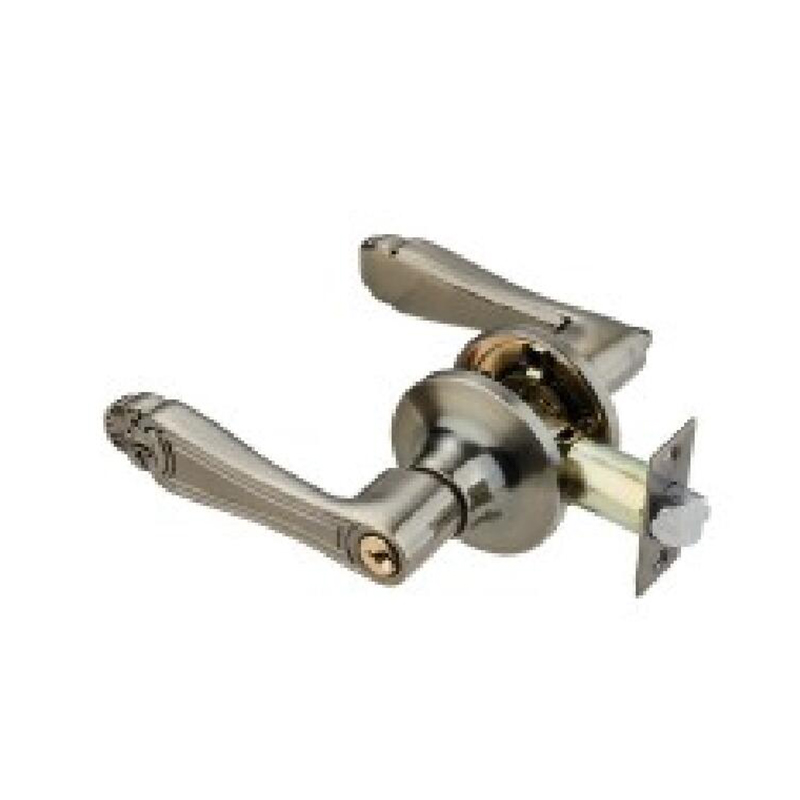 Cerradura de puerta con palanca tubular GP-6037 en oro de imitación
