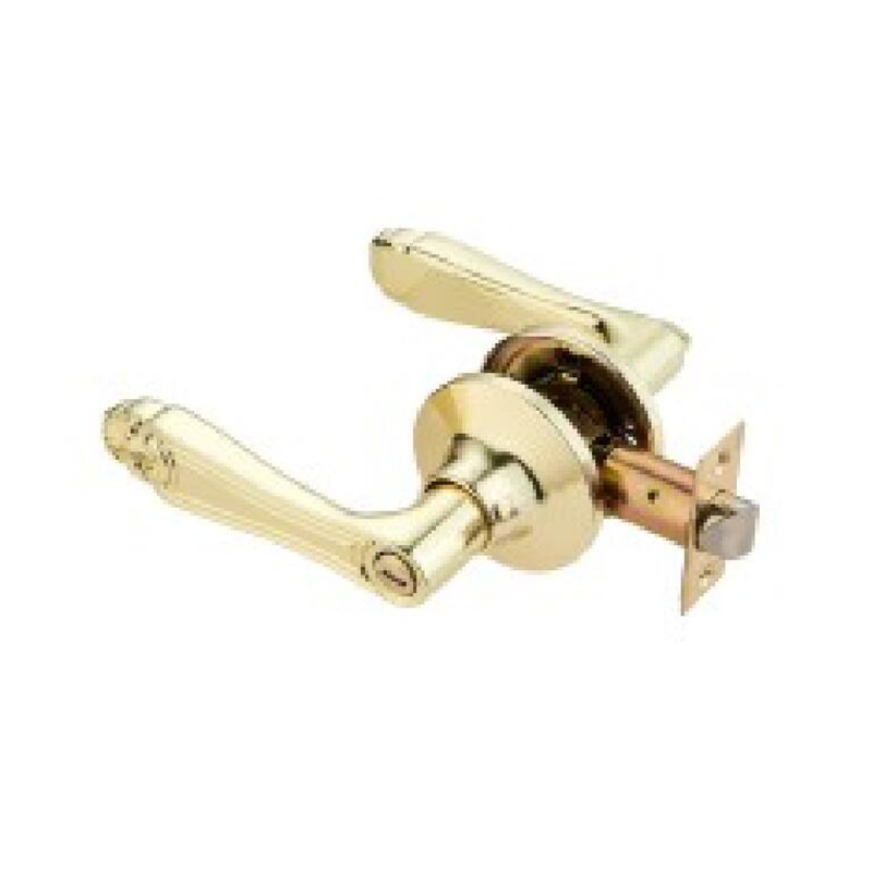Cerradura de puerta con palanca tubular GP-6037 en oro de imitación