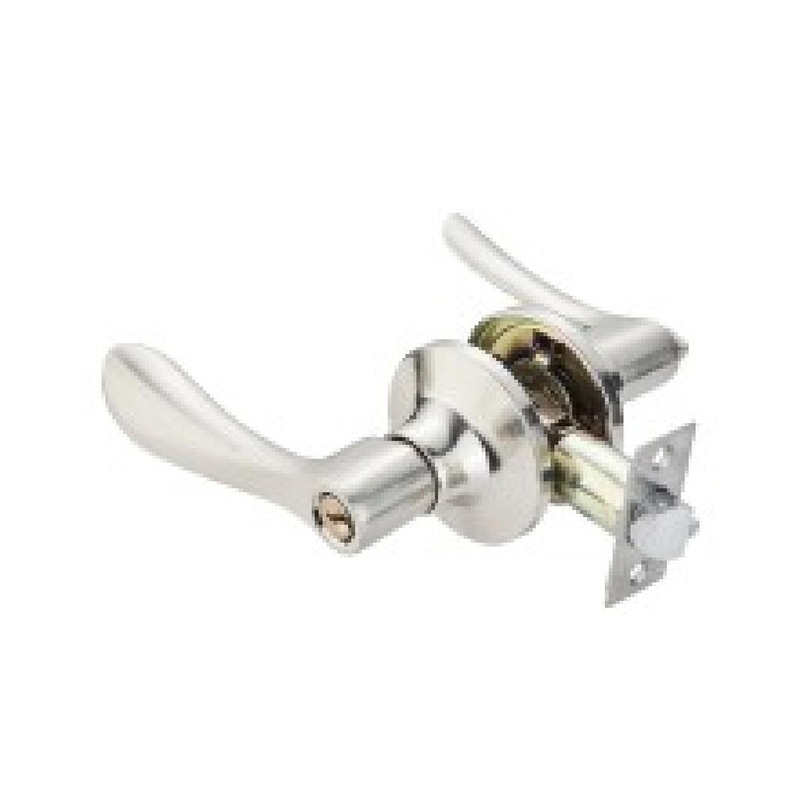 Cerradura de puerta con palanca tubular AB-200-4 de bronce antiguo